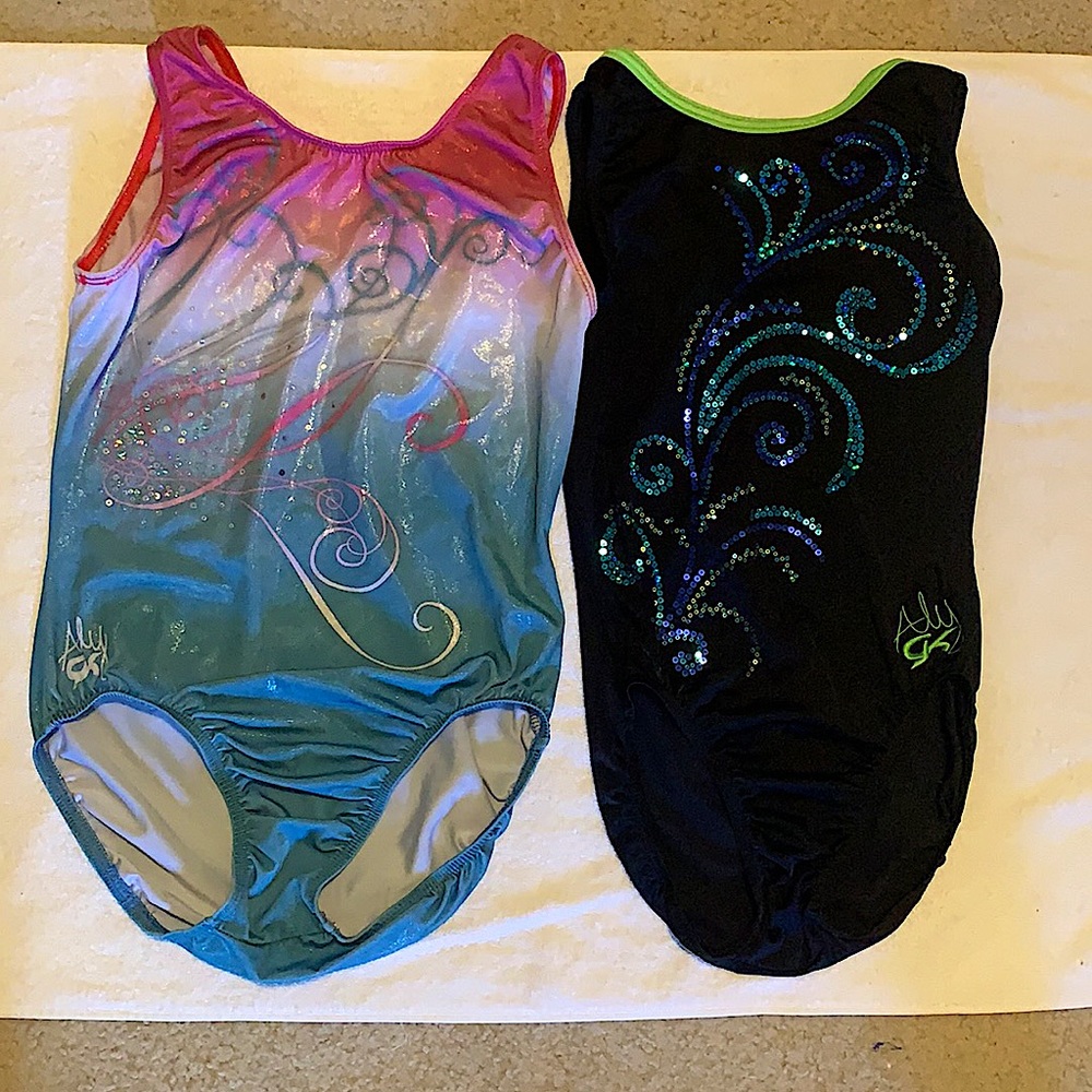 Aly Raisman GK leotards and Under Armour Leotard